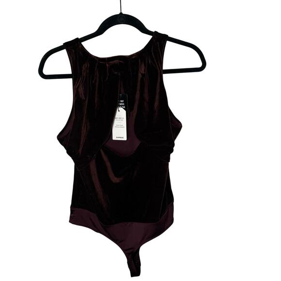 Express NWT Body Contour Plum  Bodysuit Size Large - Picture 4 of 9